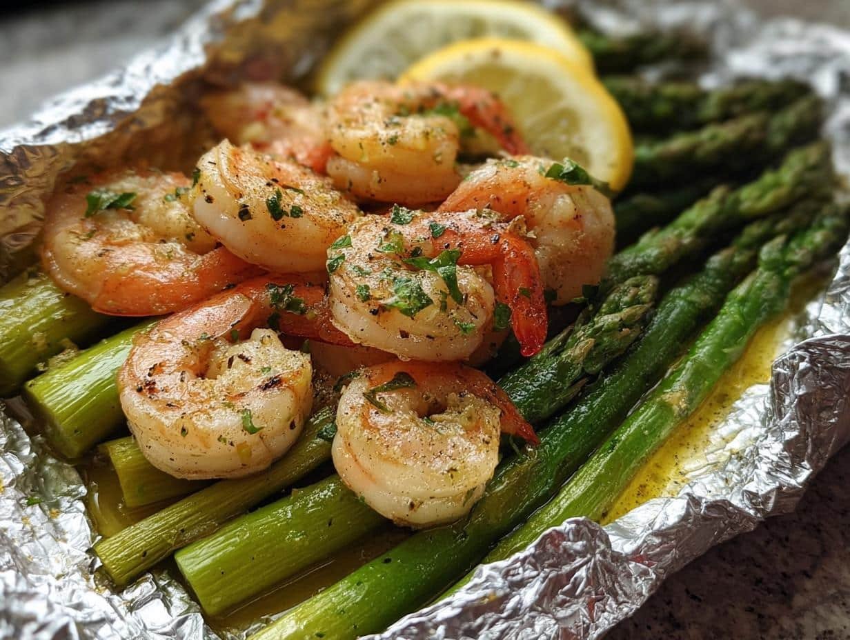 Baked Shrimp Asparagus Foil: Swift, Tasty Meal - Baked Shrimp Asparagus Foil - additional detail