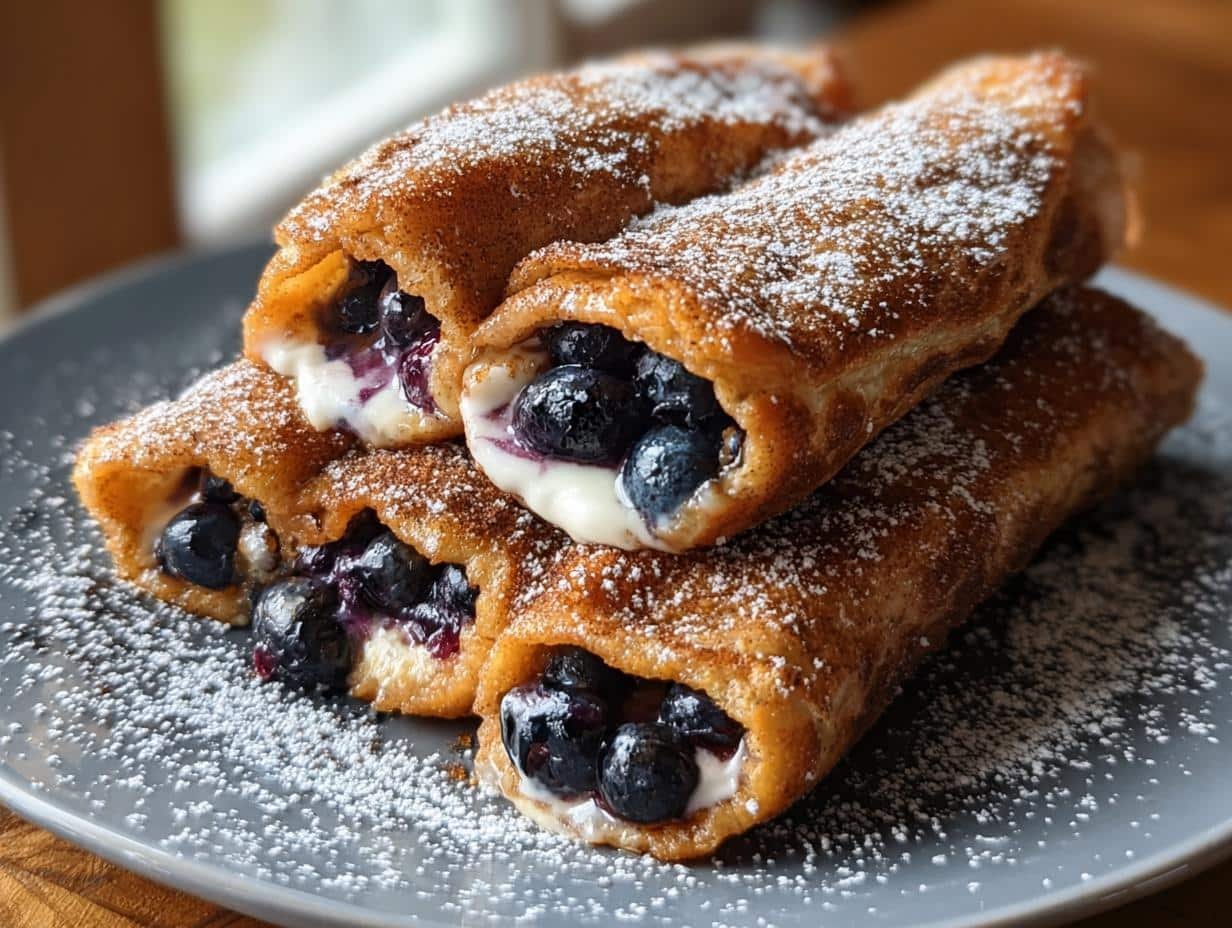 Blueberry French Toast Rolls: Delicious Weekend Treat - Blueberry French Toast Roll - additional detail