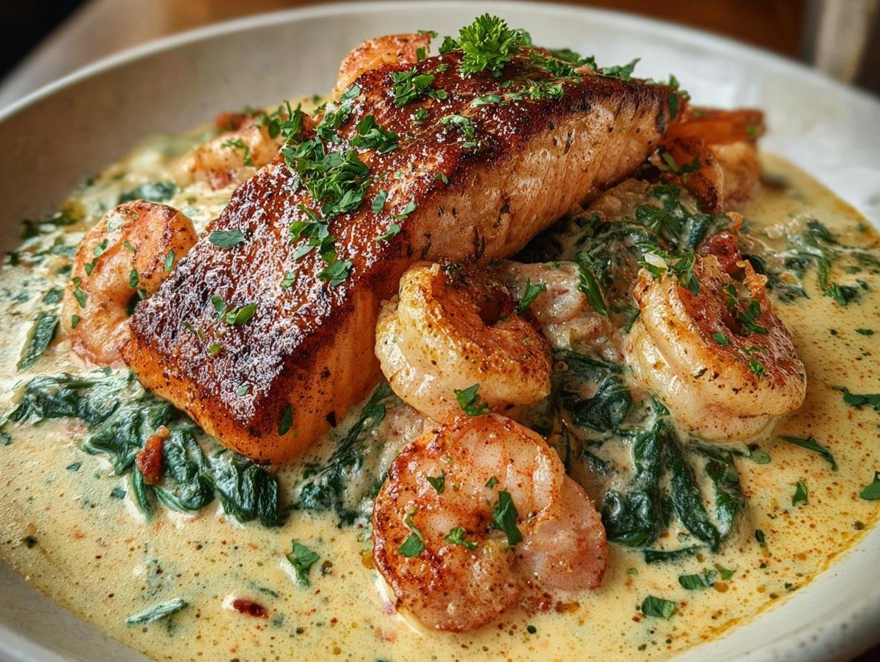 Cajun Salmon Shrimp: 30-Minute Flavor Magic 2 Cajun Salmon Shrimp: 30-Minute Flavor Magic - Cajun Salmon Shrimp - main visual representation