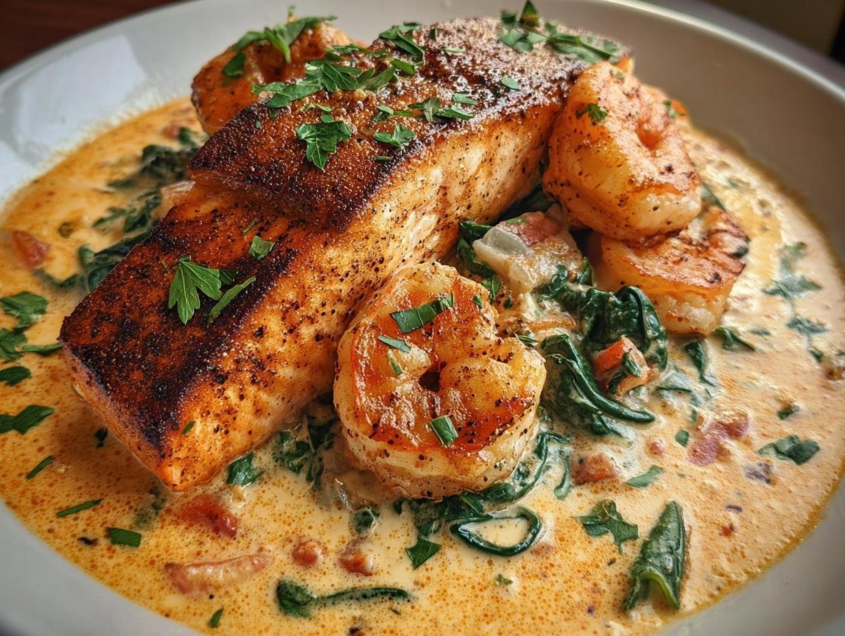 Cajun Salmon Shrimp