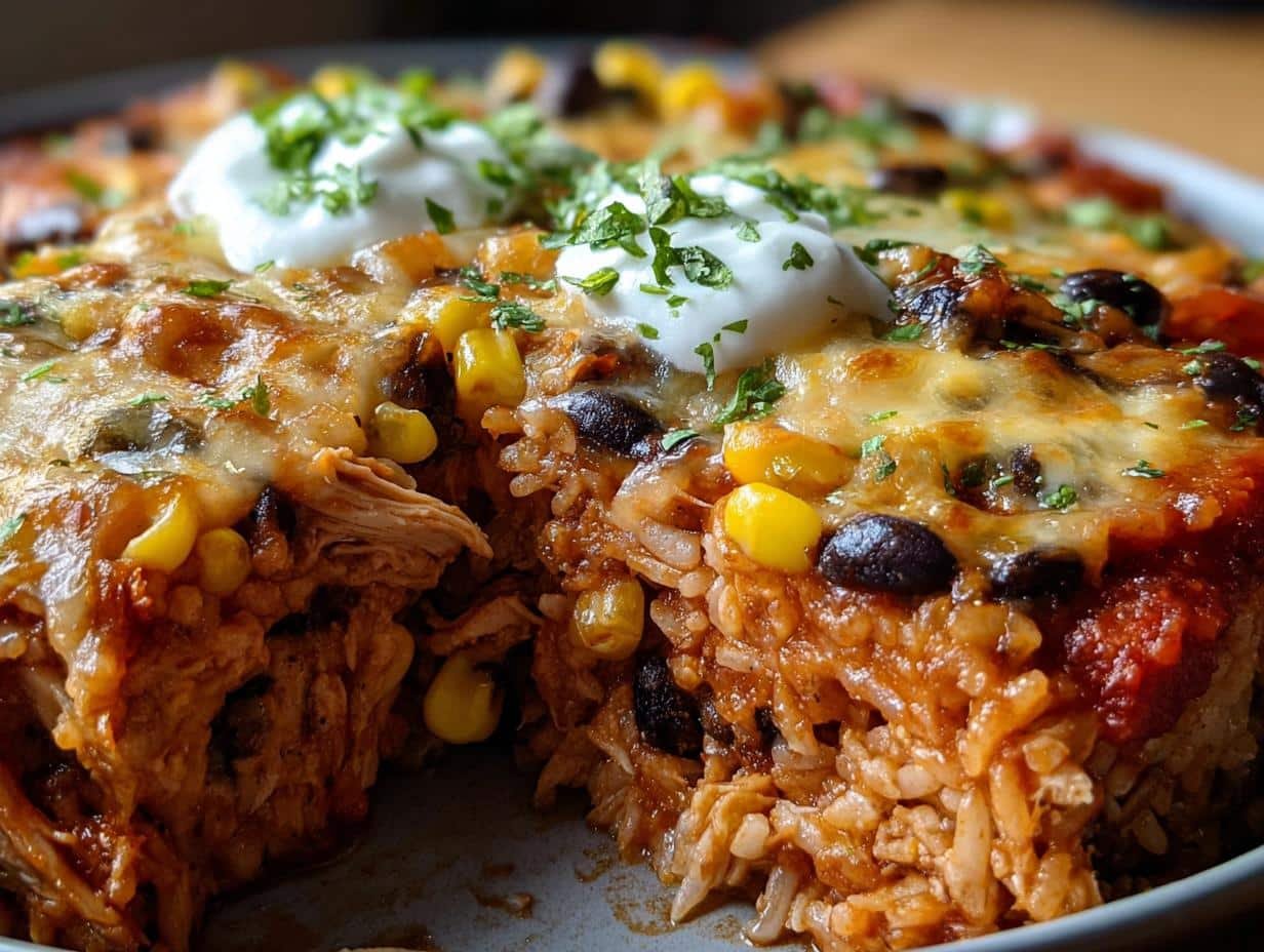 Chicken Enchilada Casserole Rice