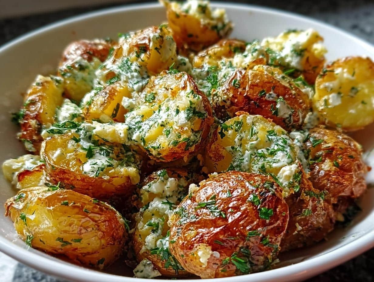 Crispy Smashed Potato Salad: Amazing Crunch! - Crispy Smashed Potato Salad - additional detail