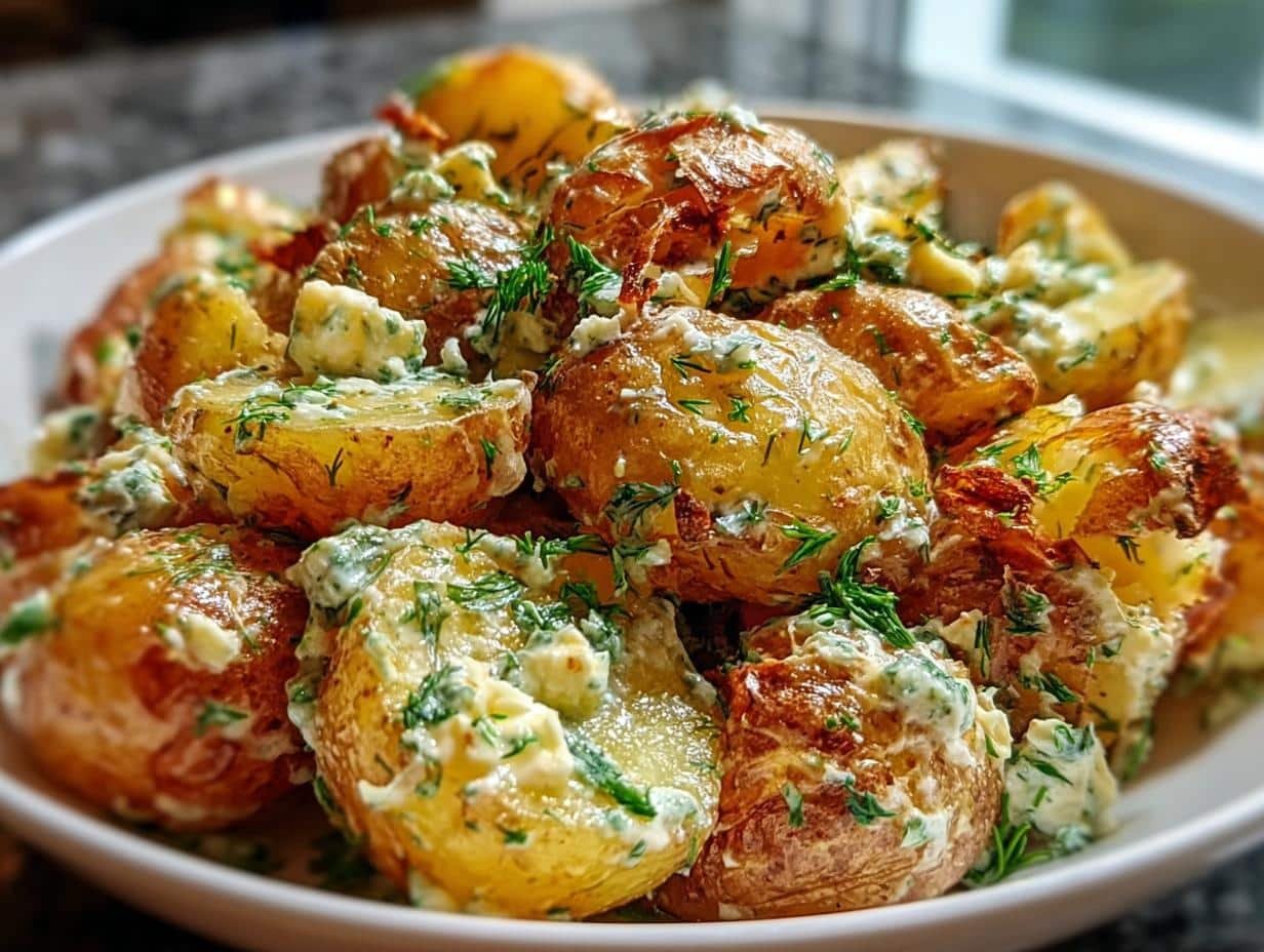 Crispy Smashed Potato Salad: Amazing Crunch! - Crispy Smashed Potato Salad - additional detail
