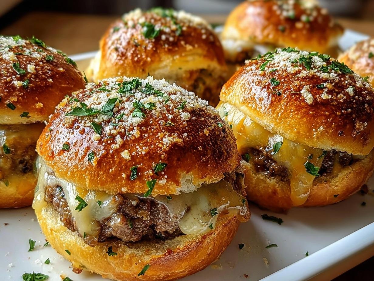 Garlic Parmesan Cheeseburger Bombs: 12 Amazing Bites 1 Garlic Parmesan Cheeseburger Bombs: 12 Amazing Bites - Garlic Parmesan Cheeseburger Bombs - main visual representation