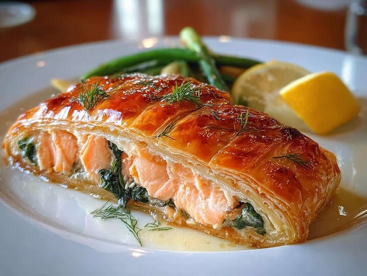 Salmon Wellington - detail 1