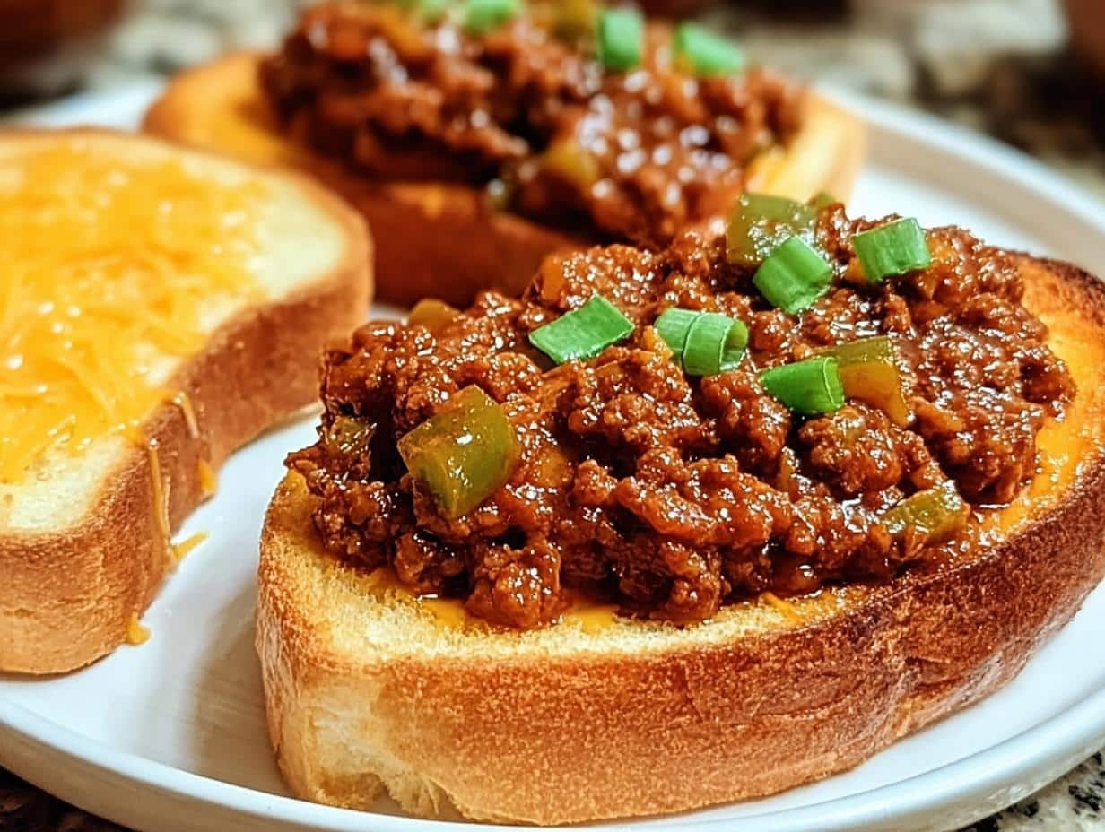 Texas Toast Sloppy Joes: 35 Min Comfort 1 Texas Toast Sloppy Joes: 35 Min Comfort - Texas Toast Sloppy Joes - additional detail