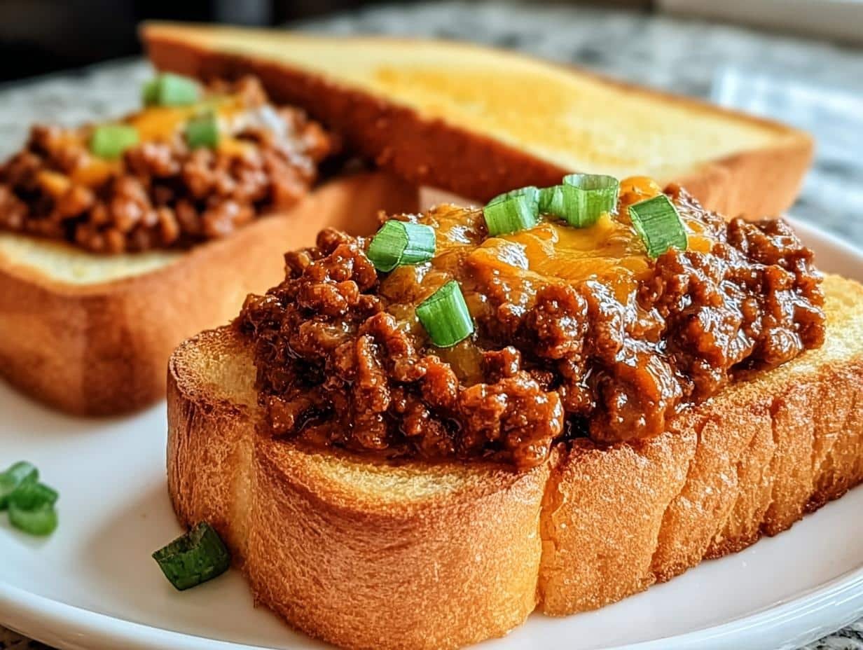 Texas Toast Sloppy Joes: 35 Min Comfort 2 Texas Toast Sloppy Joes: 35 Min Comfort - Texas Toast Sloppy Joes - additional detail