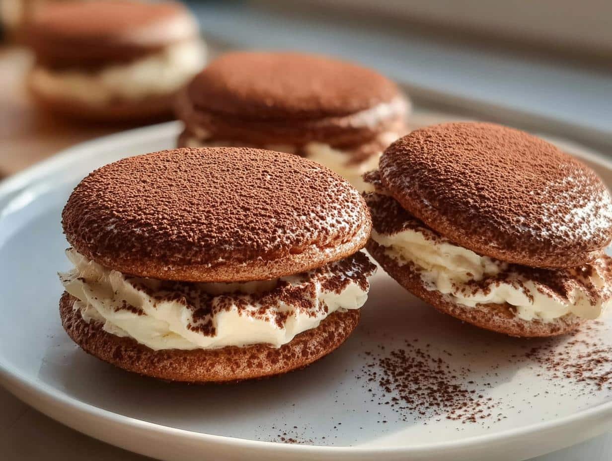 Tiramisu Sandwich Cookies