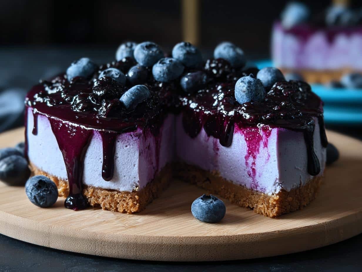 Blueberry Cheesecake: Stunningly Easy Recipe - Blueberry Cheesecake - main visual representation