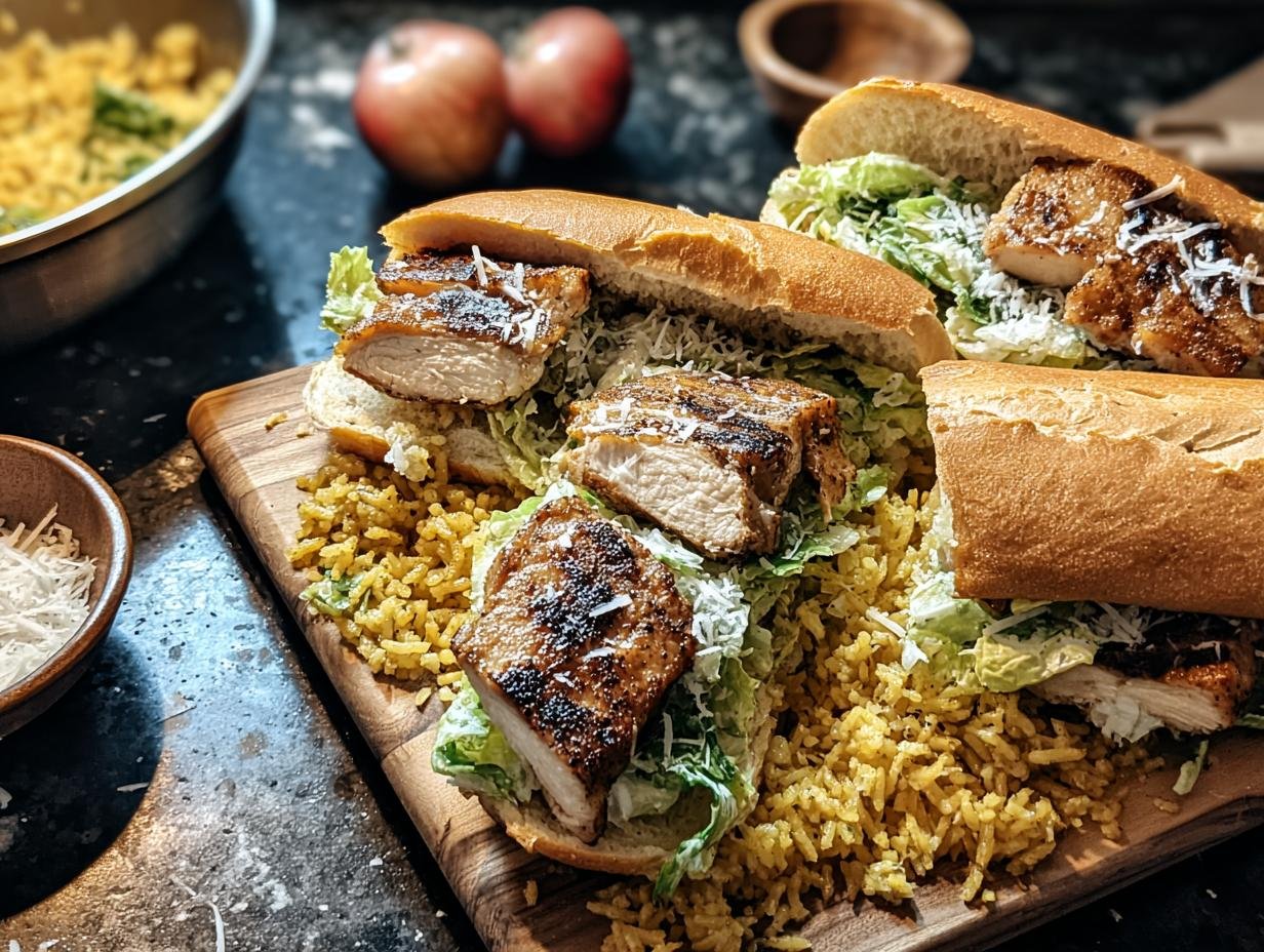 Chicken Caesar Sandwich: Astonishing 1-Hour Lunch - Chicken Caesar Sandwich - additional detail