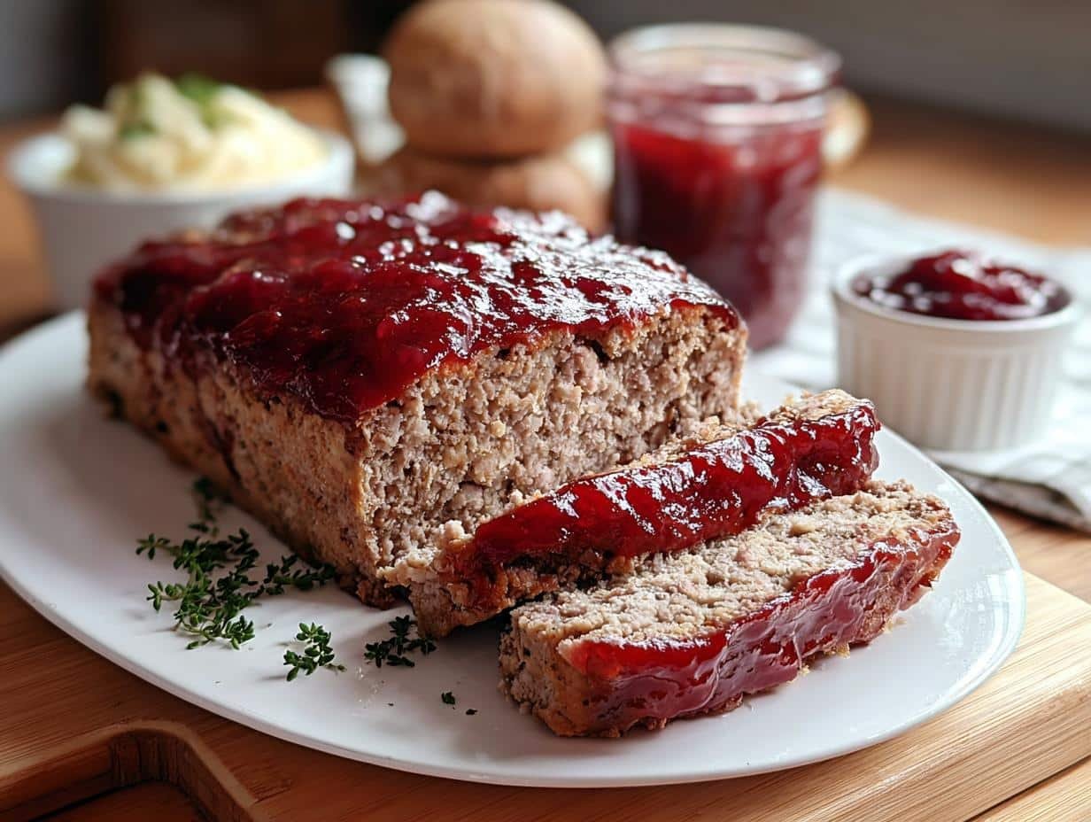 Cranberry Glazed Turkey Meatloaf: Amazing 1.5lb Recipe 1 Cranberry Glazed Turkey Meatloaf: Amazing 1.5lb Recipe - Cranberry Glazed Turkey Meatloaf - additional detail