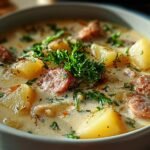 Creamy Sausage Potato Chowder: 1 Hearty Comfort Dish 1 Creamy Sausage Potato Chowder