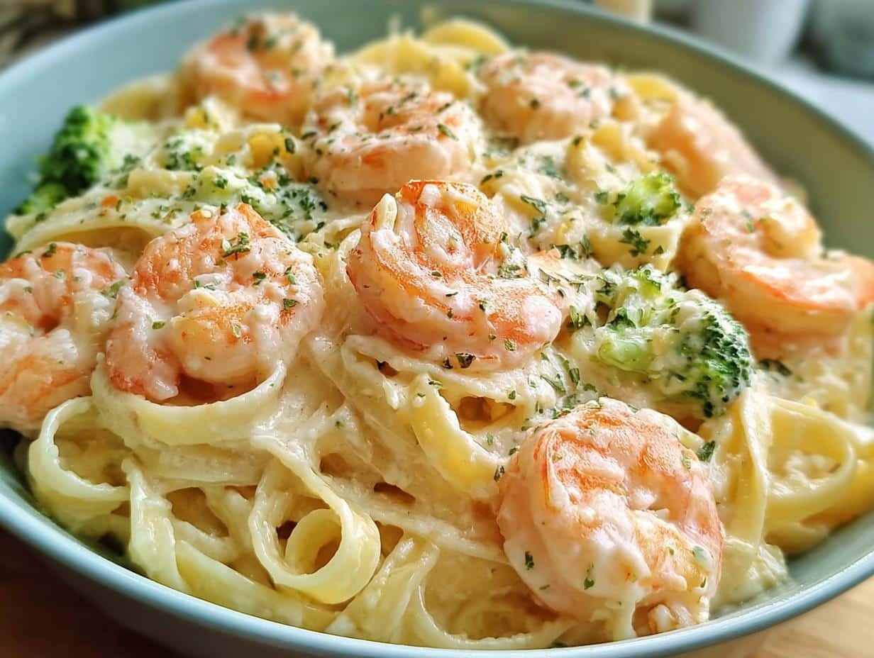Creamy Shrimp Alfredo Pasta
