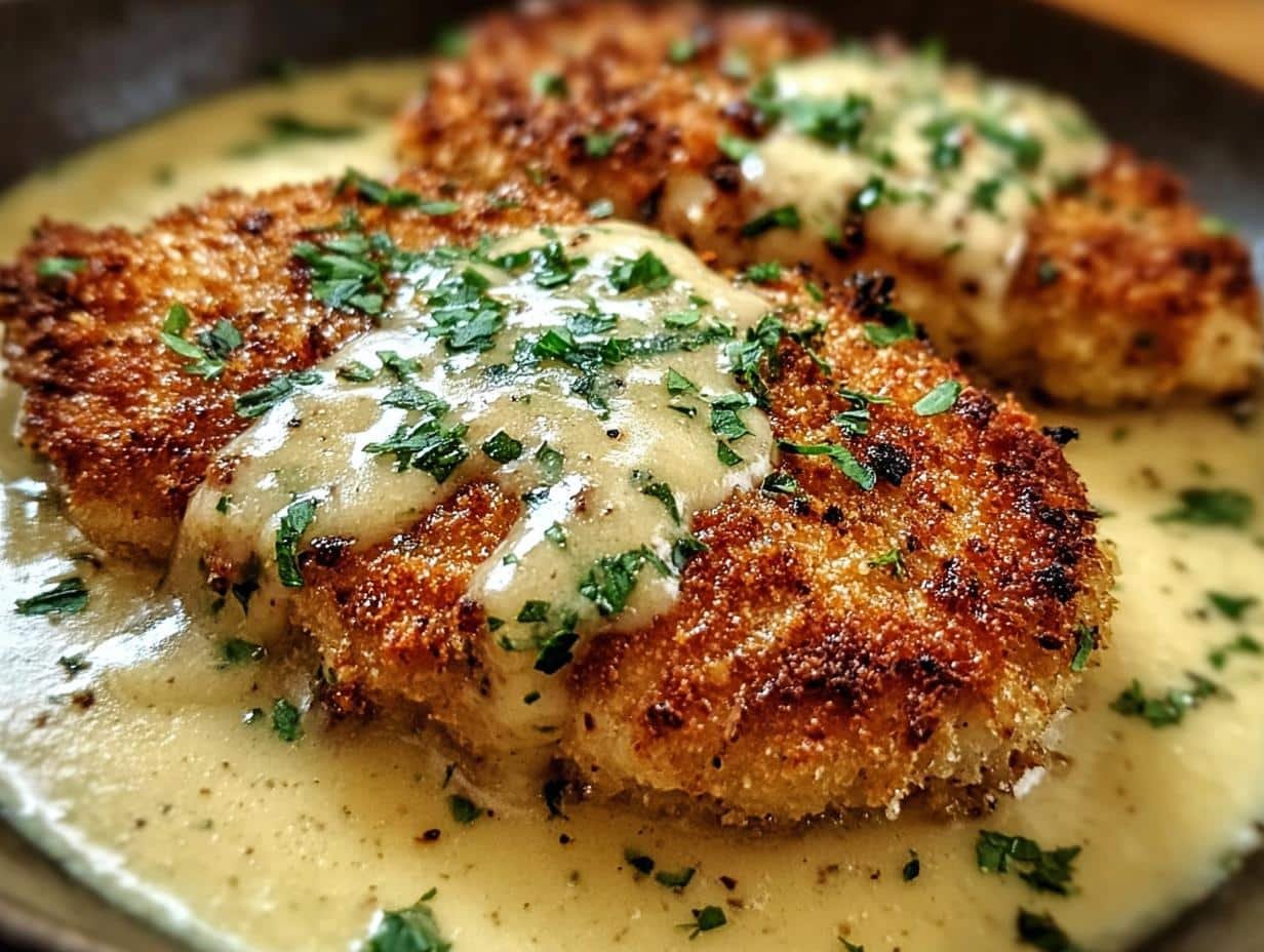 Crispy Parmesan Chicken Luscious - serving suggestion with side dishes