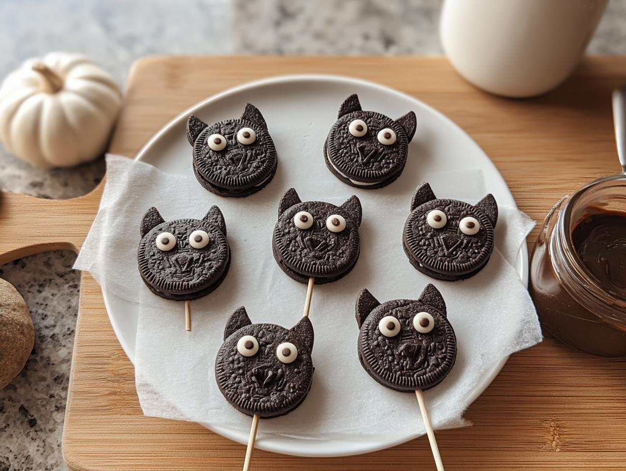 Halloween Bat Oreo Pops