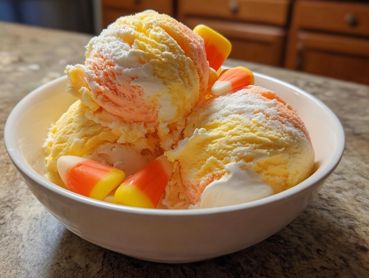 Halloween Candy Corn Ice