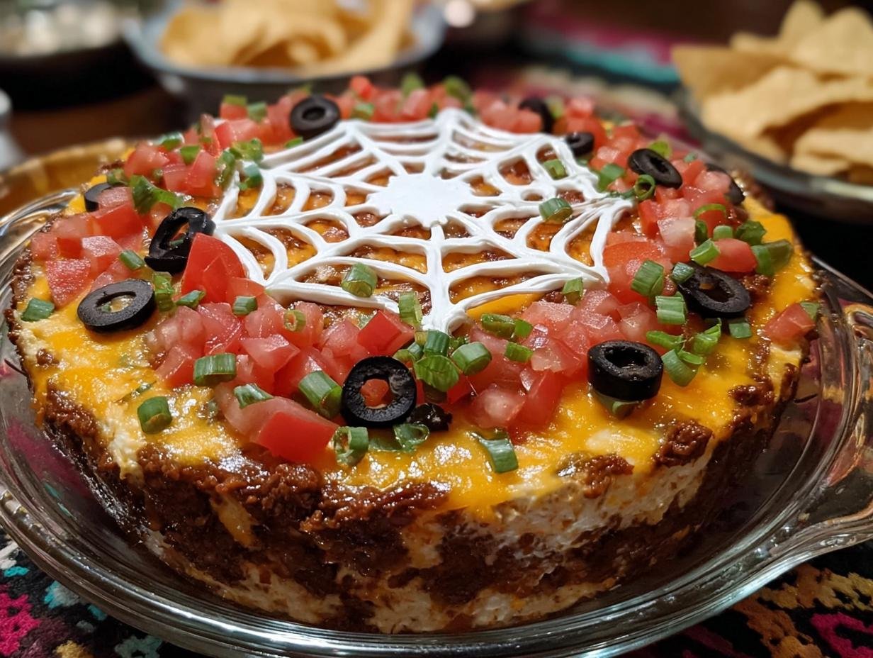 Halloween Taco Dip: Amazing Spooky 7-Layer Treat 2 Halloween Taco Dip: Amazing Spooky 7-Layer Treat - Halloween Taco Dip - additional detail