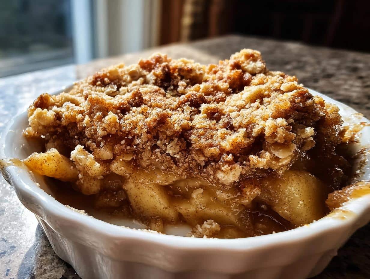 High Protein Apple Crumble, a Delicious Treat - High Protein Apple Crumble - additional detail