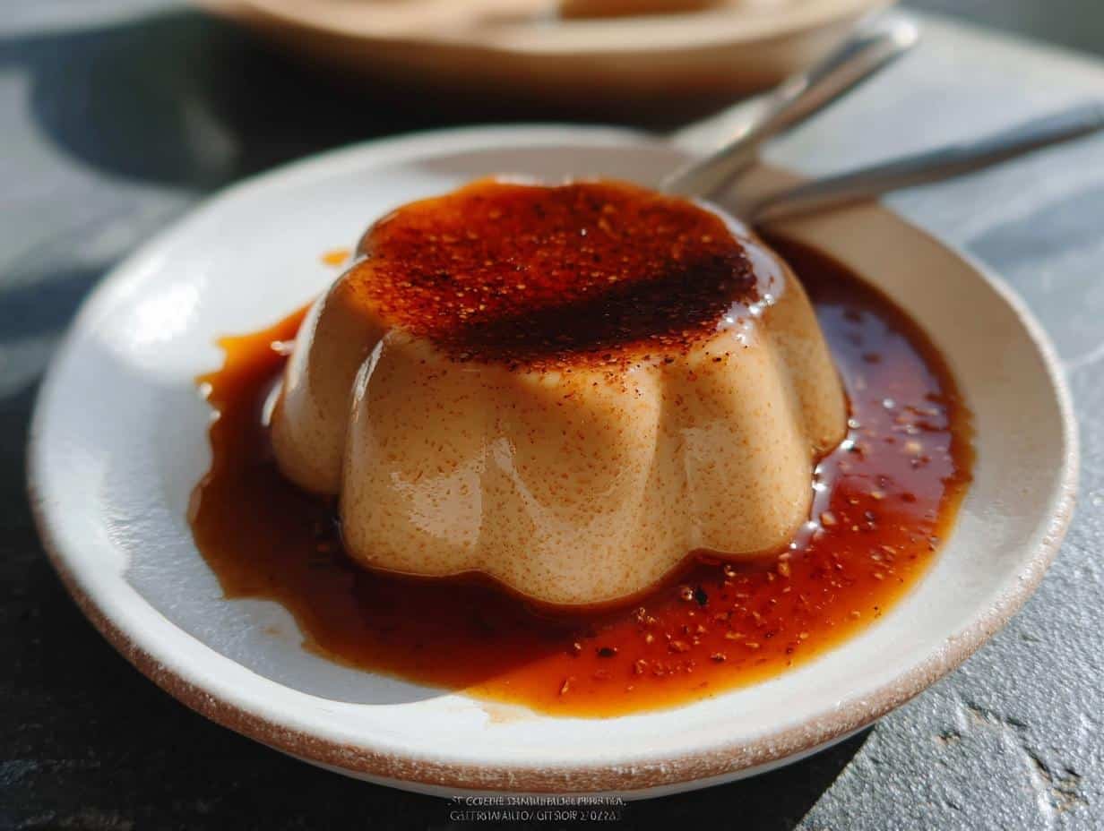 Hojicha Purin: Amazing 1-Bowl Dessert 2 Hojicha Purin: Amazing 1-Bowl Dessert - Hojicha Purin - additional detail