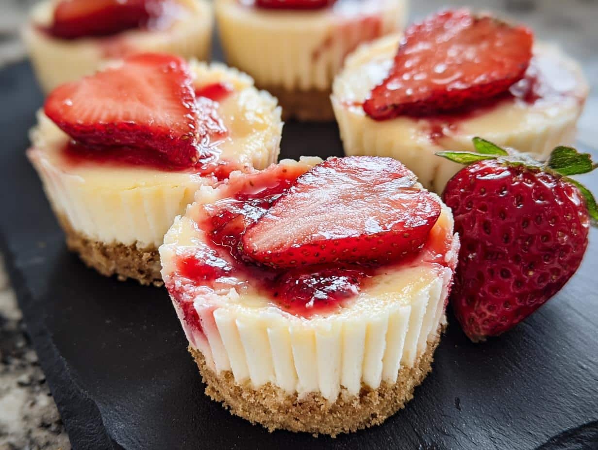 Mini Strawberry Cheesecakes