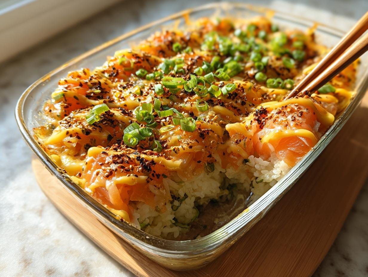 Salmon Sushi Bake: 15-Min Comfort Food - Salmon Sushi Bake - additional detail