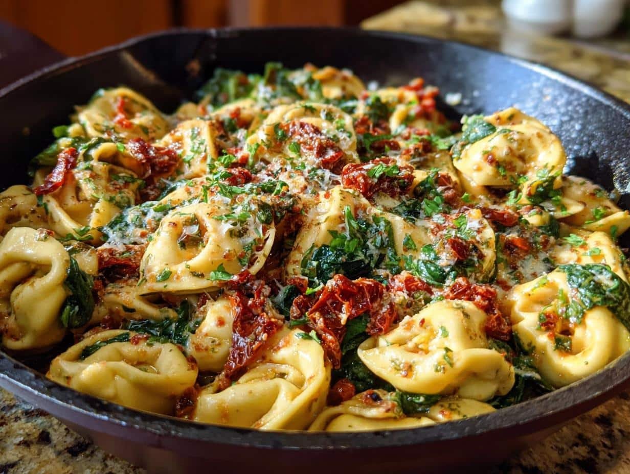 Tuscan Tortellini Skillet: 1 Amazing Dinner - Tuscan Tortellini Skillet Dinner - main visual representation
