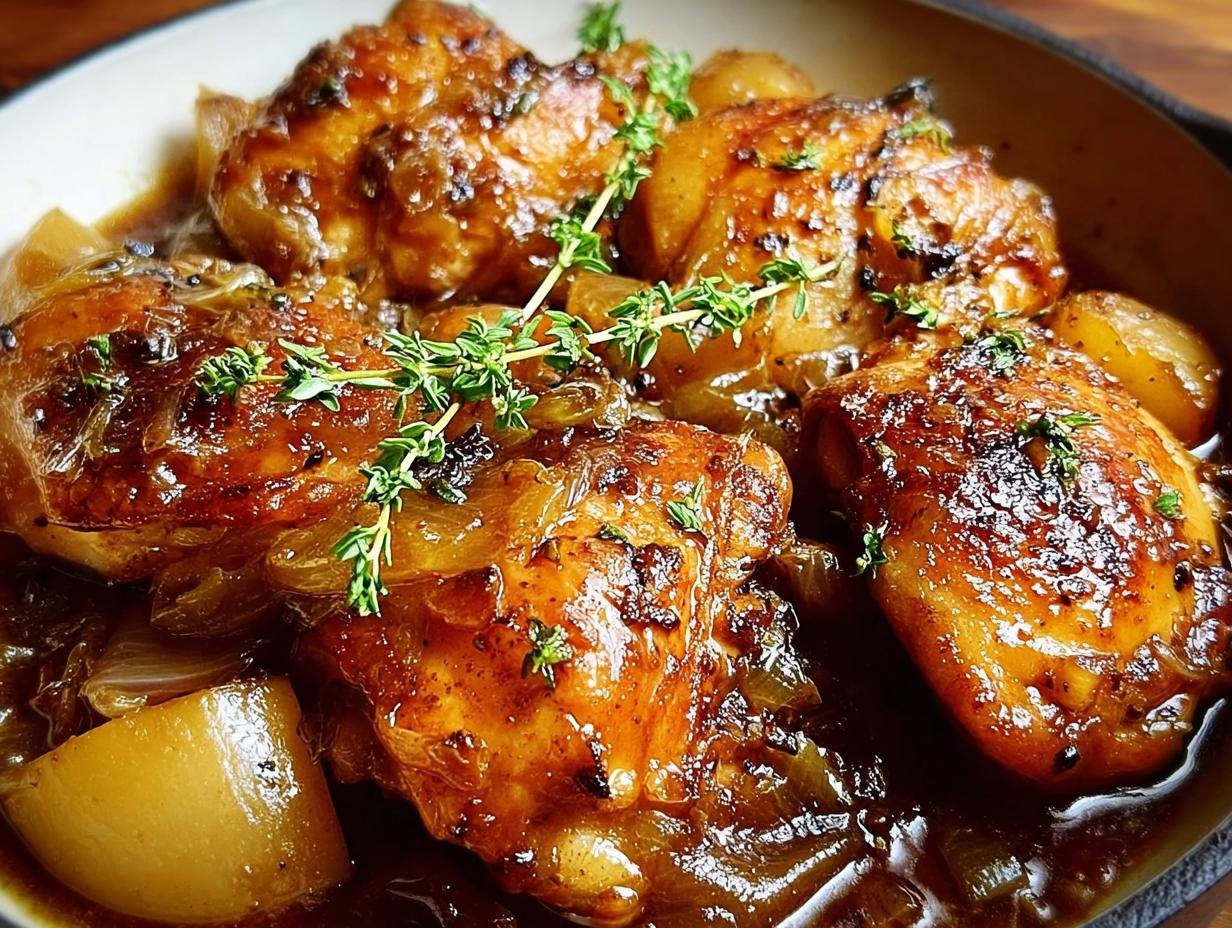 Amazing Apple Cider Vinegar Braised Chicken - Apple Cider Vinegar Braised - additional detail