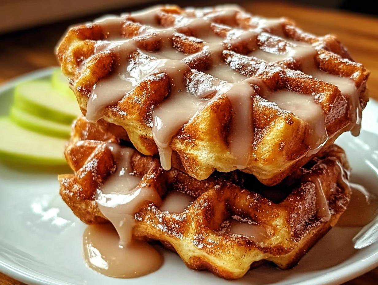 Apple Fritter Waffle Donuts
