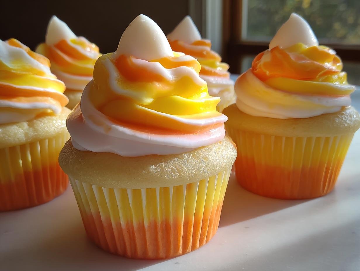 Candy Corn Hat Cupcakes