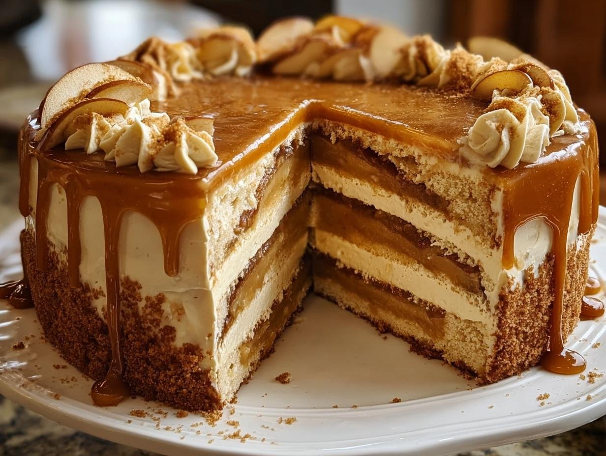 Amazing Caramel Apple Spice Cake: 1 Slice Bliss - Caramel Apple Spice Cake - additional detail