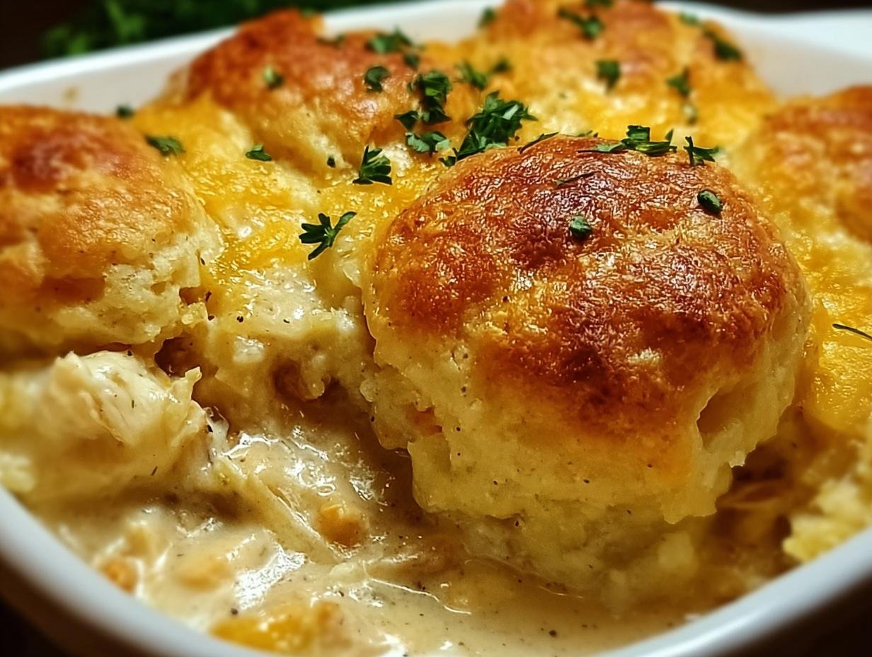 Amazing Cheddar Bay Chicken Cobbler - Cheddar Bay Chicken Cobbler - additional detail