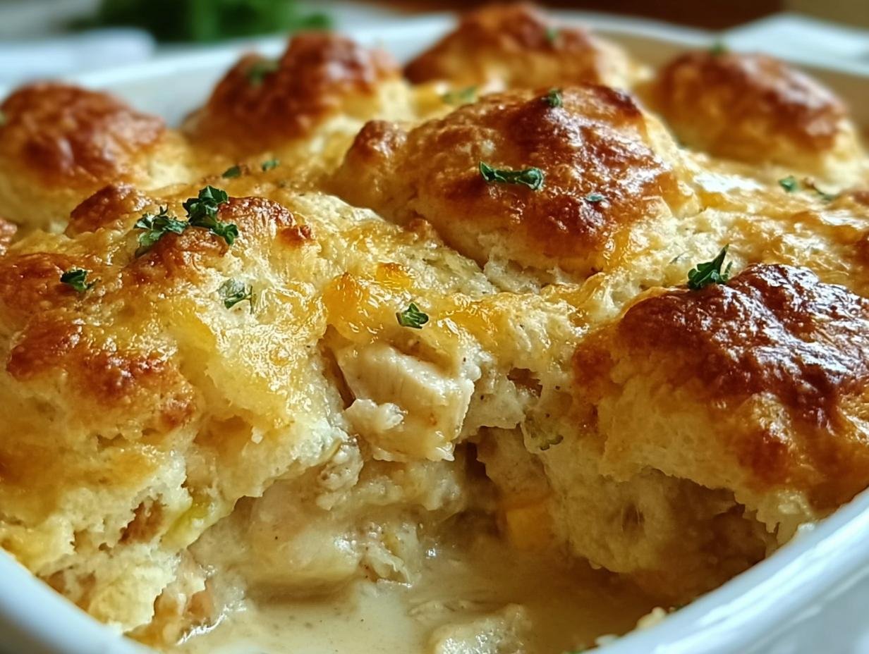 Cheddar Bay Chicken Cobbler