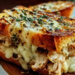 Cheesy Chicken Garlic Bread
