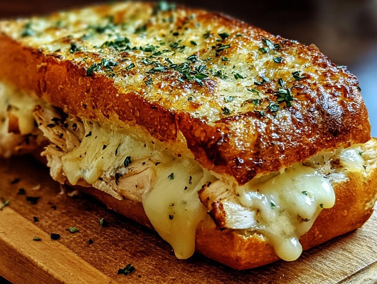 Cheesy Chicken Garlic Bread: 4 Amazing Twists - Cheesy Chicken Garlic Bread - additional detail