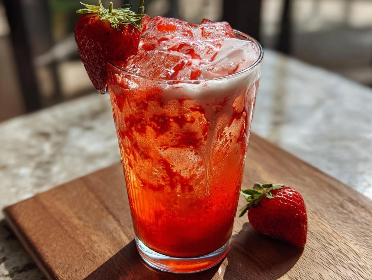 Dirty Strawberry Soda Refreshing: 5 Min Treat - Dirty Strawberry Soda Refreshing - additional detail