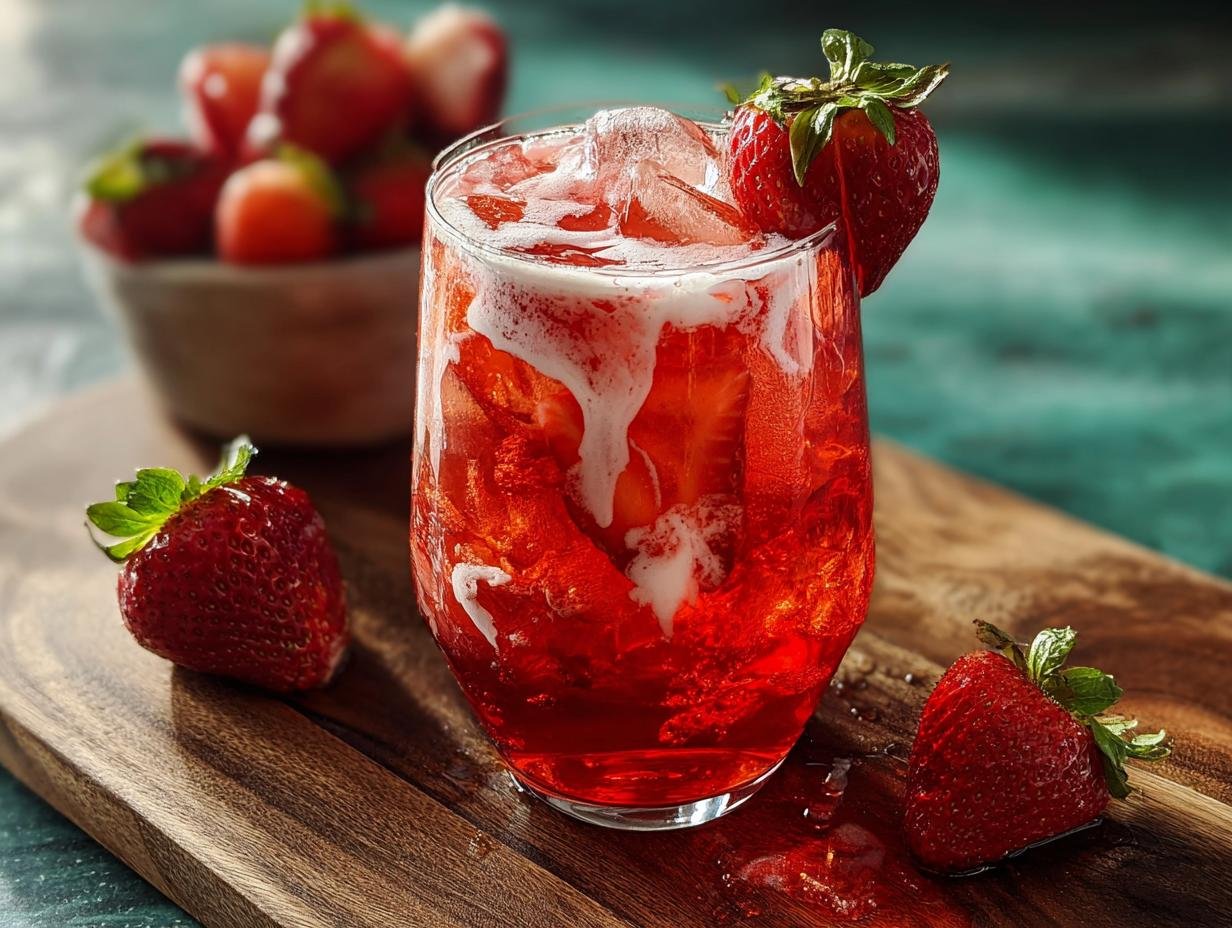 Dirty Strawberry Soda Refreshing: 5 Min Treat - Dirty Strawberry Soda Refreshing - additional detail