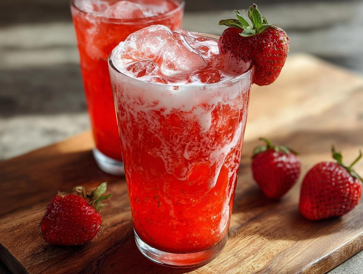 Dirty Strawberry Soda Refreshing