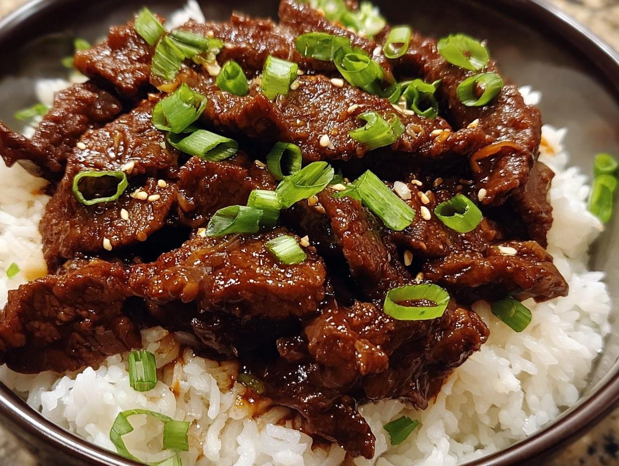 Dump Crockpot Mongolian Beef
