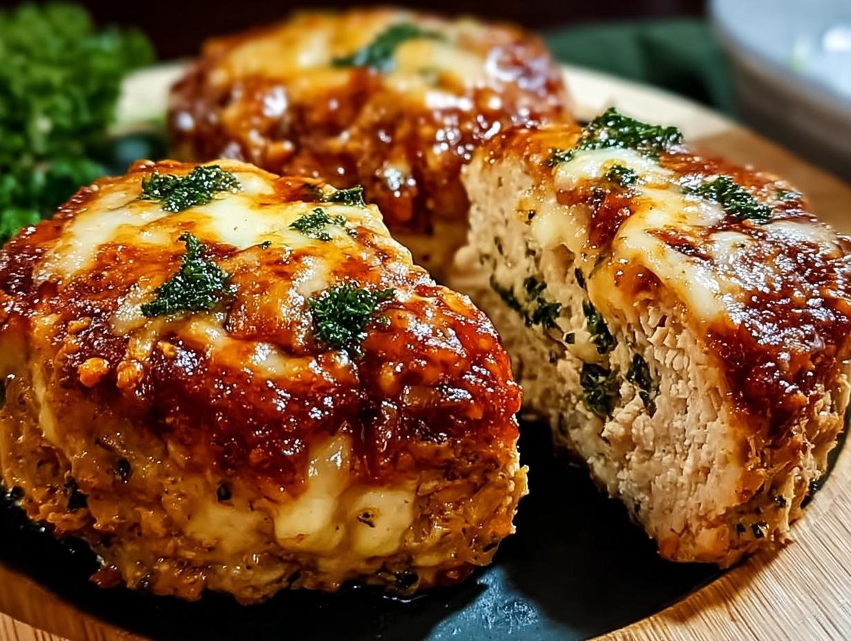 Amazing Garlic Parmesan Chicken Meatloaves in 15 Mins 1 Amazing Garlic Parmesan Chicken Meatloaves in 15 Mins - Garlic Parmesan Chicken Meatloaves - additional detail