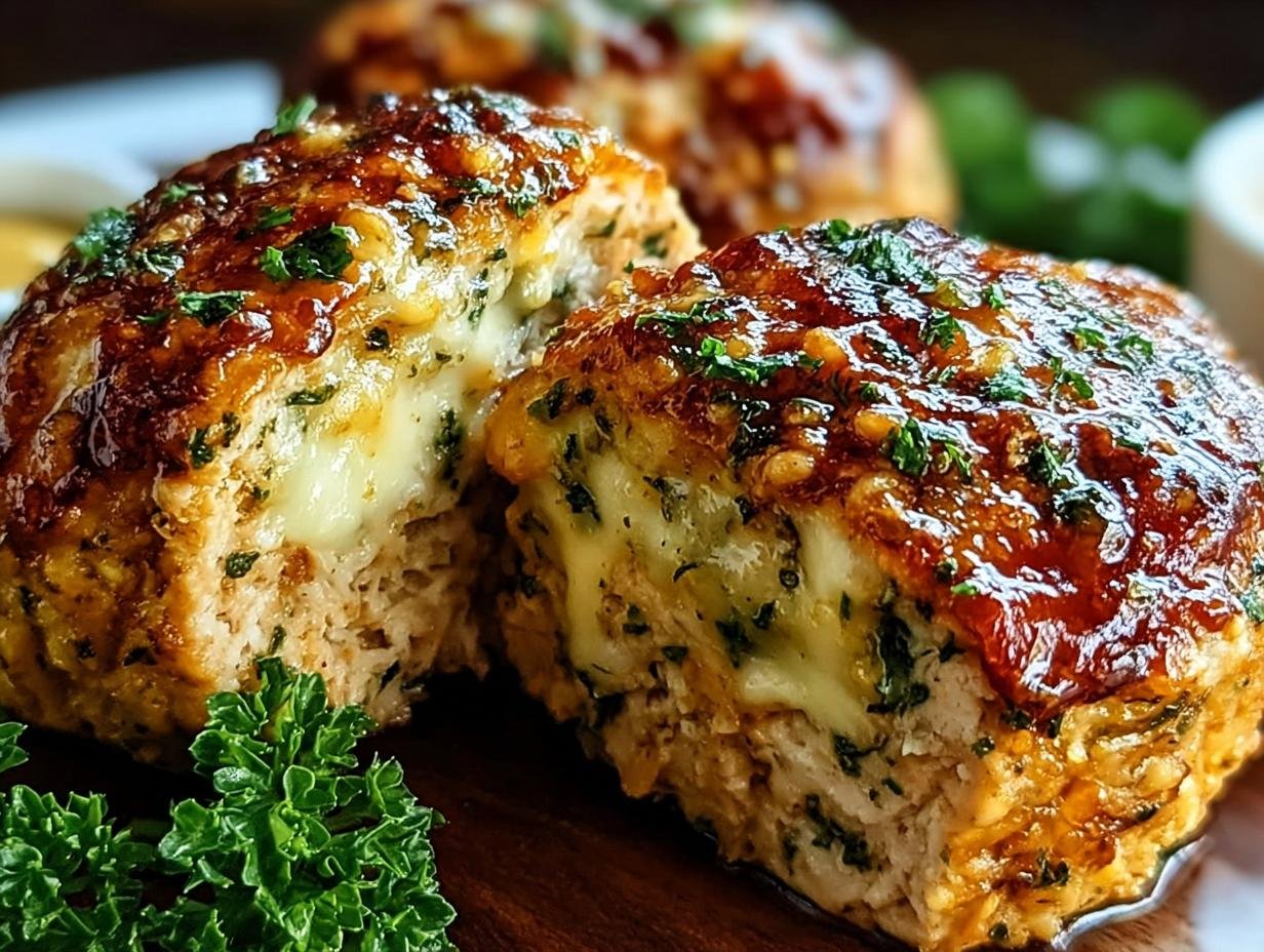 Amazing Garlic Parmesan Chicken Meatloaves in 15 Mins 2 Amazing Garlic Parmesan Chicken Meatloaves in 15 Mins - Garlic Parmesan Chicken Meatloaves - additional detail