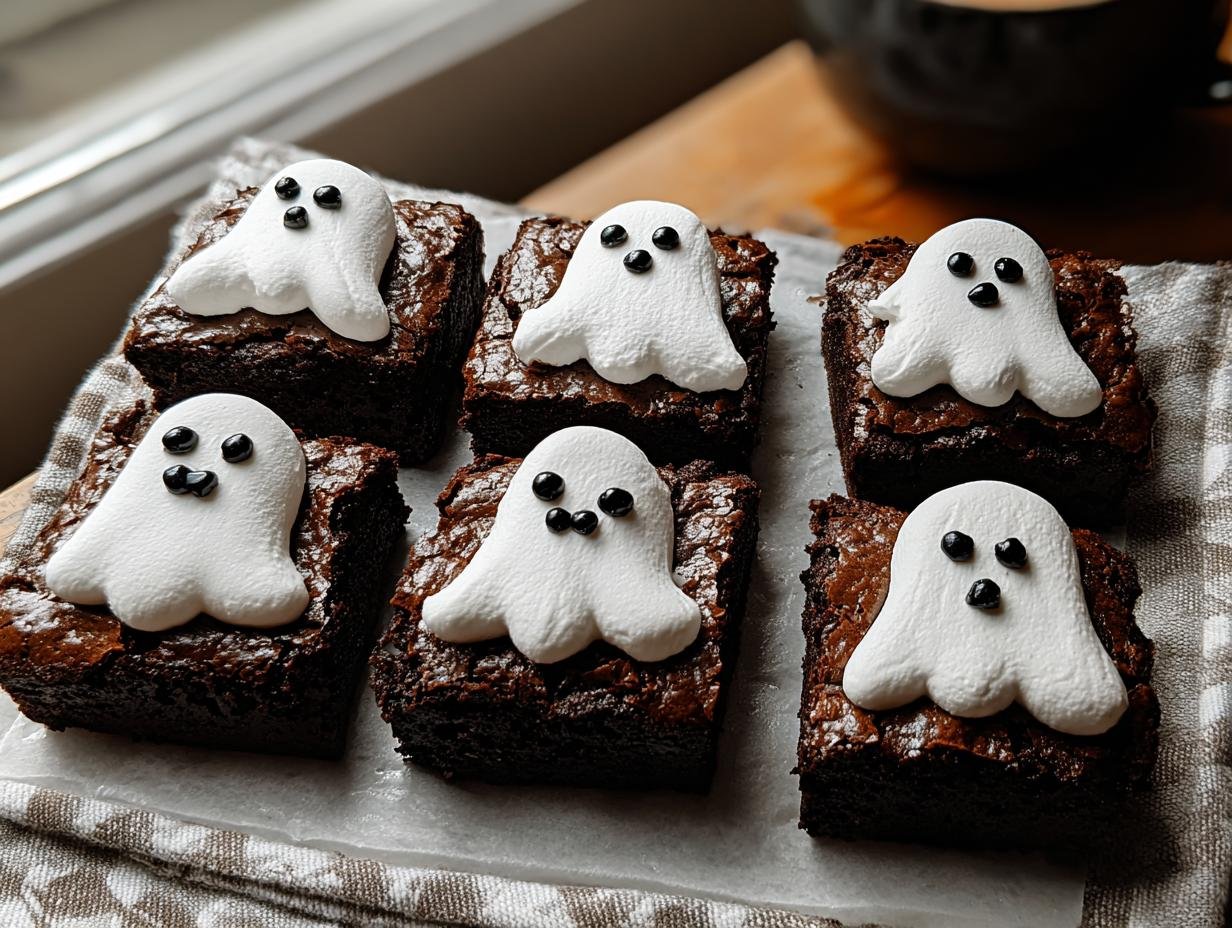 Ghost Brownies: 7 Spooky & Easy Steps 2 Ghost Brownies: 7 Spooky & Easy Steps - Ghost Brownies - additional detail