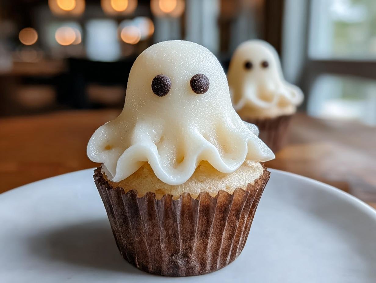 Ghost Cupcakes: 10 Minute Spooky Delights - Ghost Cupcakes - additional detail