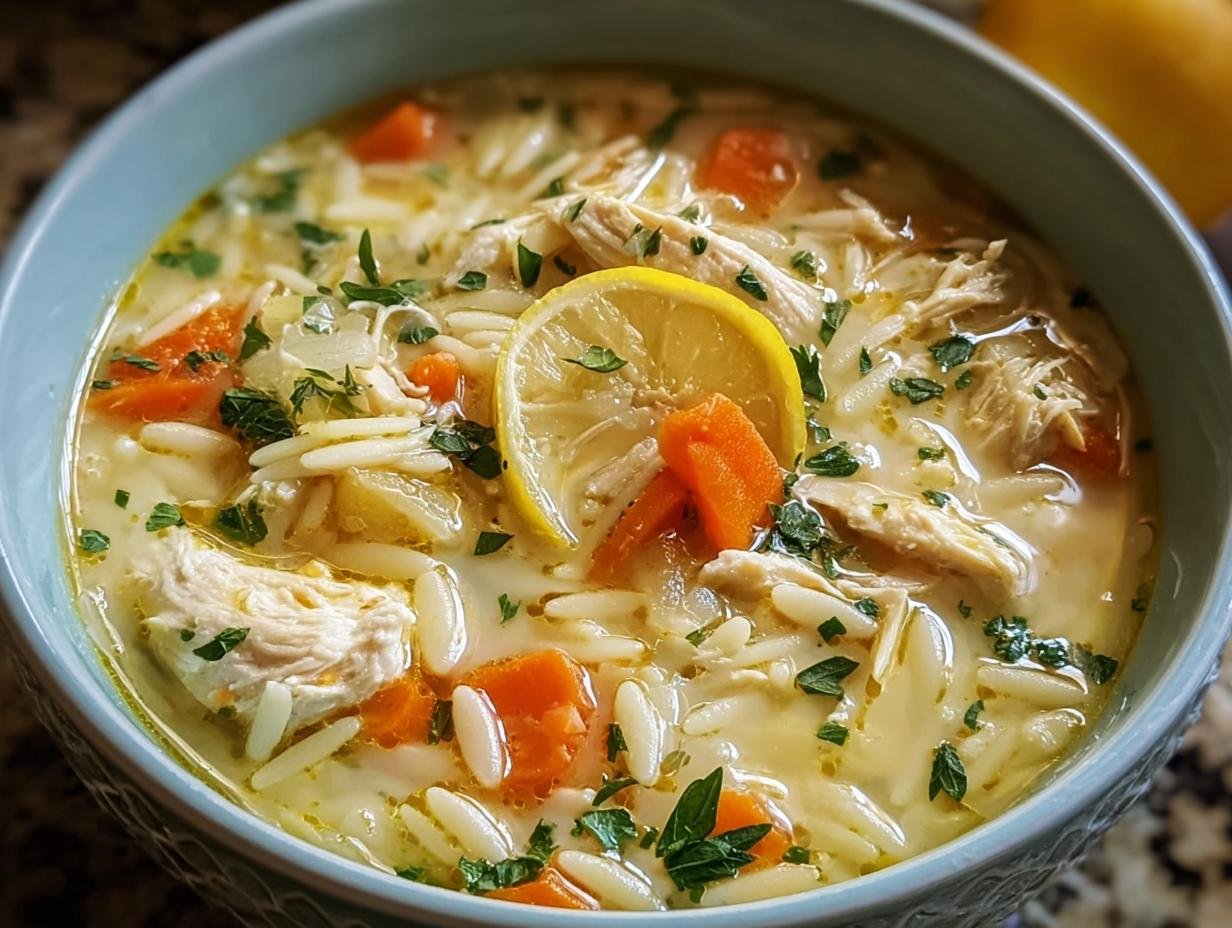 Authentic Greek Lemon Chicken Soup: 1 Hour Meal - Greek Lemon Chicken Soup - additional detail