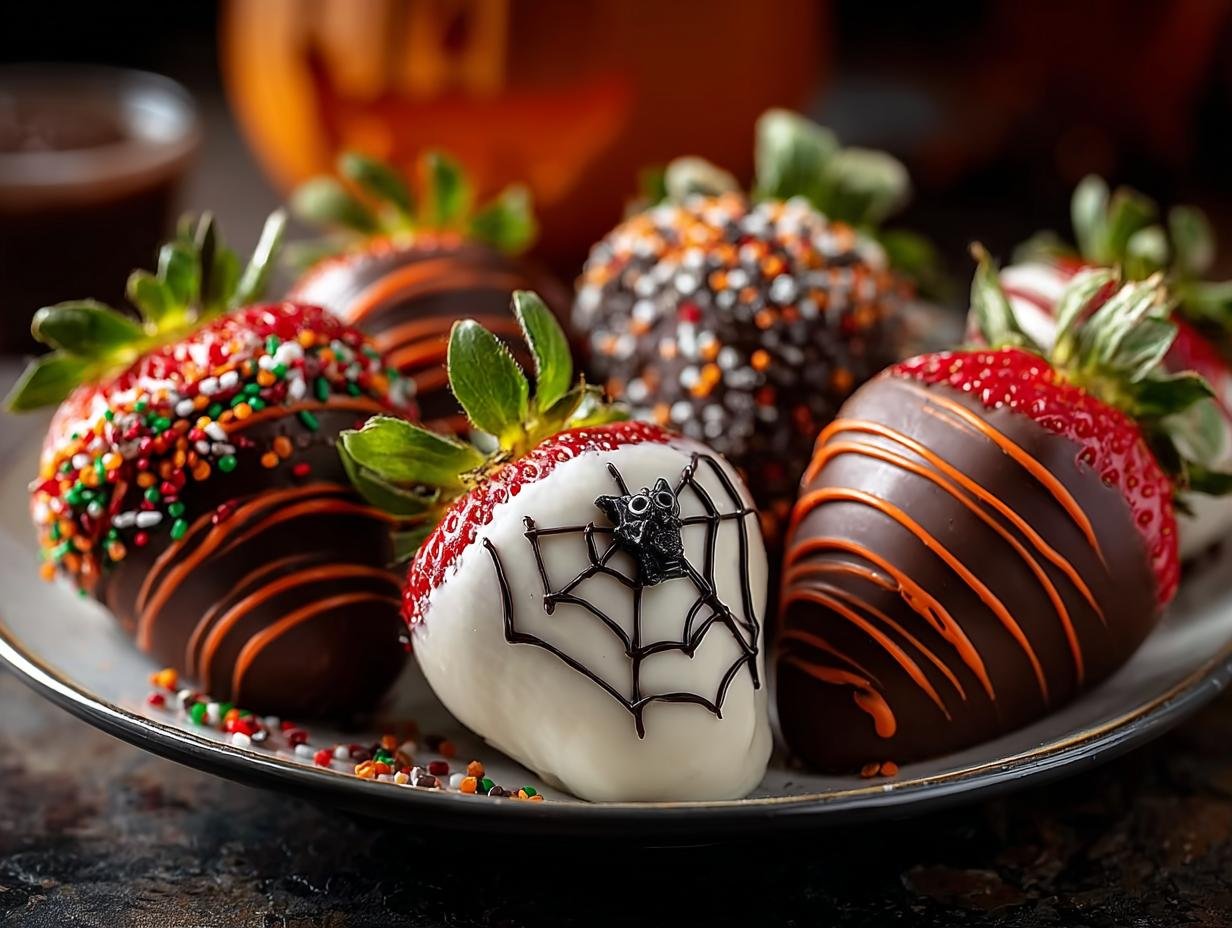 Halloween Chocolate Dipped Strawberries: Deliciously Spooky Fun - Halloween Chocolate Dipped Strawberries - main visual representation
