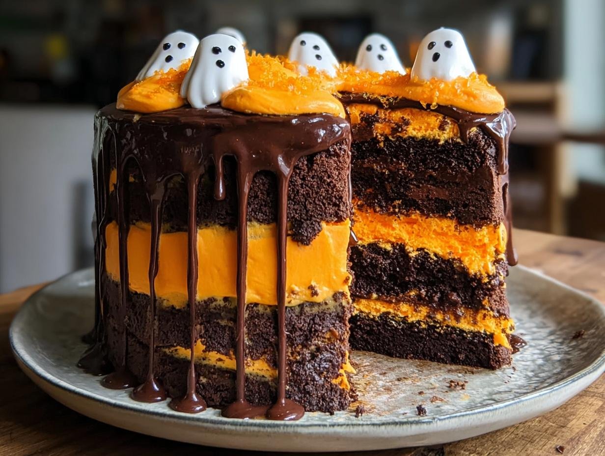 Spooky Halloween Chocolate Orange Layer Cake Magic - Halloween Chocolate Orange Layer - main visual representation