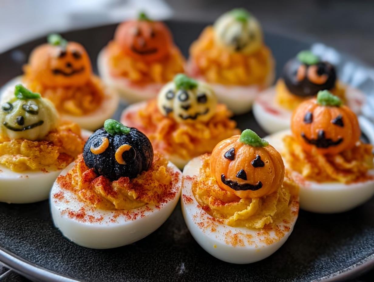 Halloween Deviled Eggs: 12 Spooky Bites 1 Halloween Deviled Eggs: 12 Spooky Bites - Halloween Deviled Eggs - additional detail