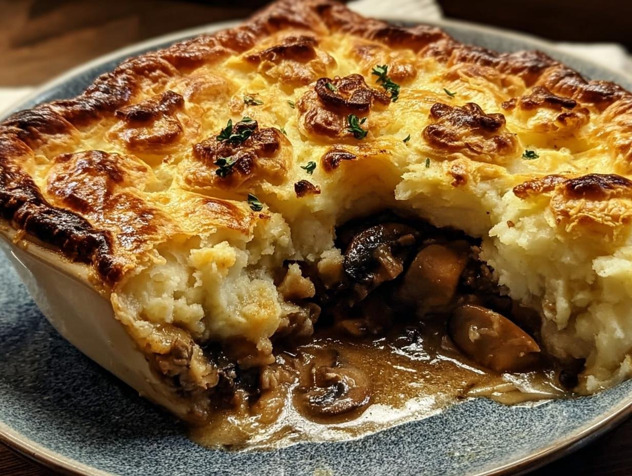 Hearty Chicken Mushroom Pie: 1 Amazing Comfort Recipe 2 Hearty Chicken Mushroom Pie: 1 Amazing Comfort Recipe - Hearty Chicken Mushroom Pie - additional detail