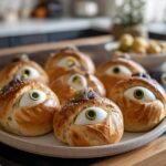 Monster Eyeball Buns Bread