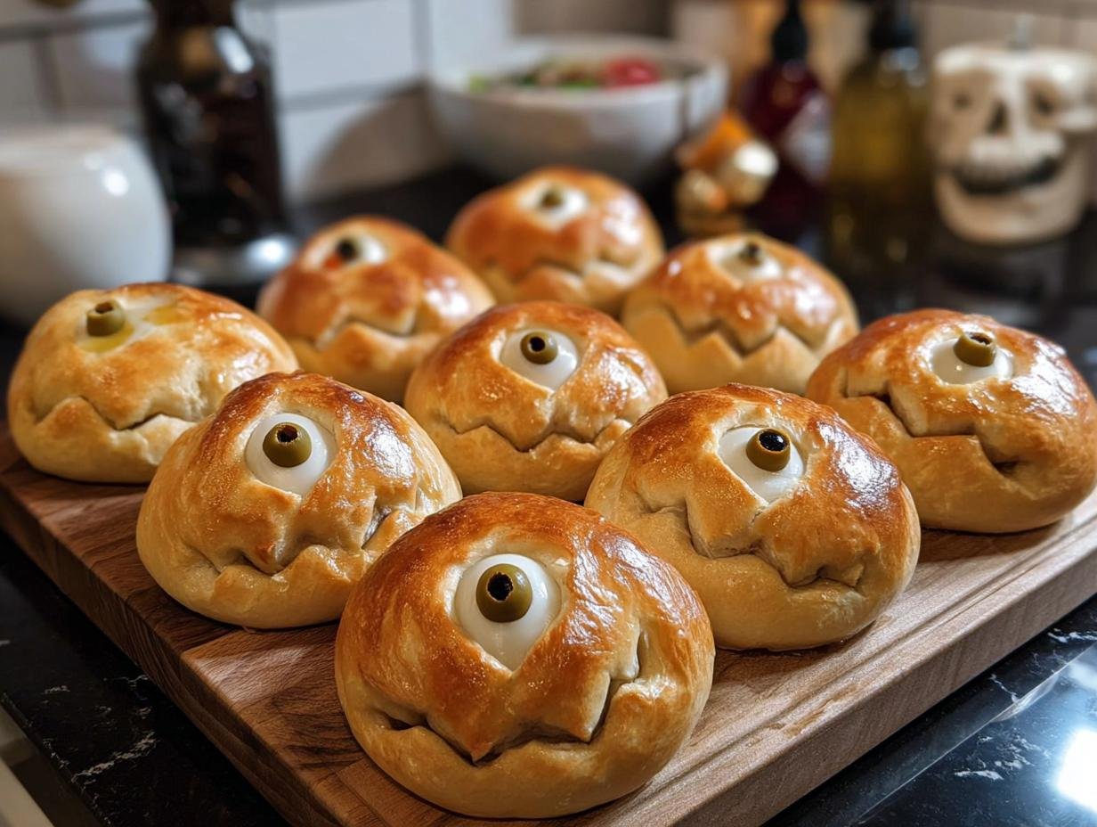 Monster Eyeball Buns Bread: 16 Spooky Delights - Monster Eyeball Buns Bread - additional detail
