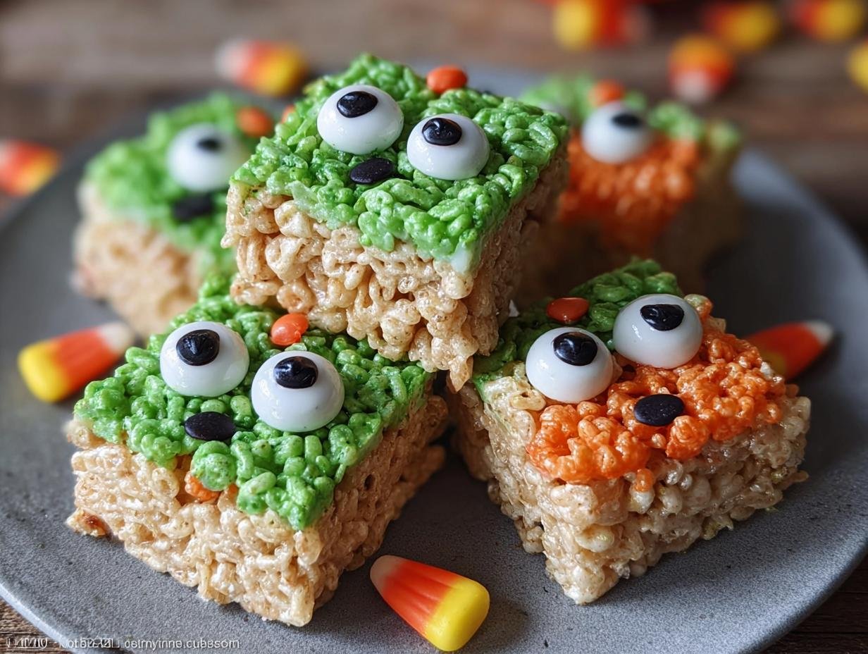 Monster Rice Krispies Treats: 1 Spooky Recipe - Monster Rice Krispies Treats - additional detail